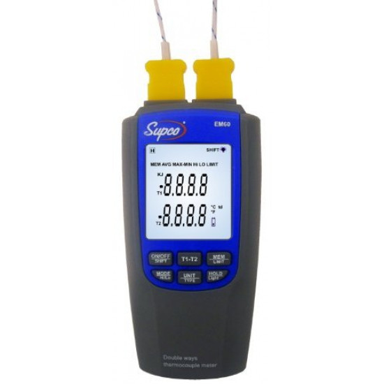 EM60--DUAL DIFFERENTIAL THERMOMETER,SUPCO EM60--DUAL DIFFERENTIAL THERMOMETER,SUPCO