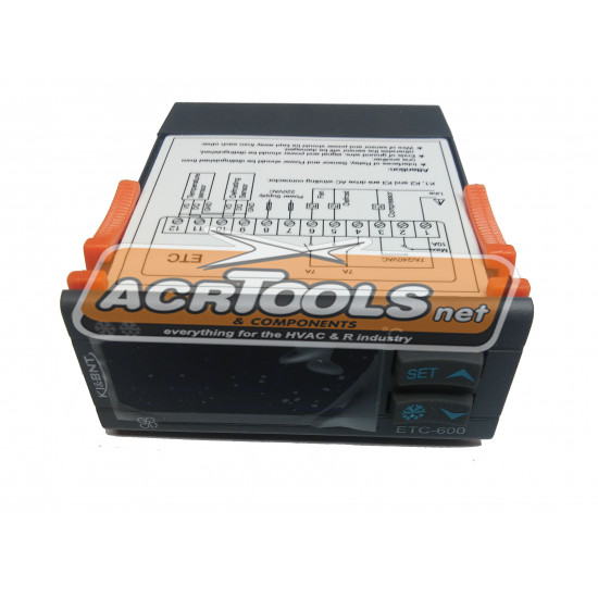 THERMOMETER - THERMOSTAT ETC-600, 220v, ACRTOOLS... THERMOMETER - THERMOSTAT ETC-600, 220v, ACRTOOLS...