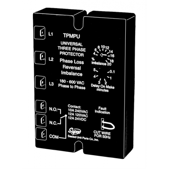 Universal Three Phase Motor Protector Universal TPMPU , SUPCO usa... Universal Three Phase Motor Protector Universal TPMPU , SUPCO usa...