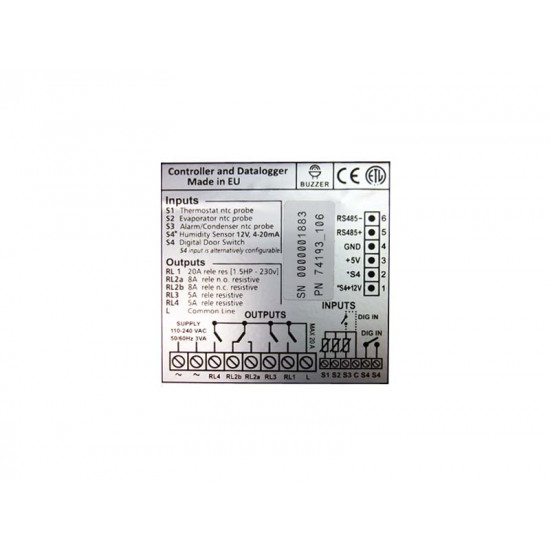 High performance controller kit ,4 prog.relays, VOPOS, -50/+100, SMARTFREEZE