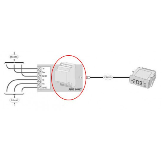 ΑΚΟ -14917 CMOS / RS485 converter module "AKO" ΑΚΟ -14917 CMOS / RS485 converter module "AKO"