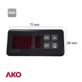 Controller D14726,4-20mA,up to 1000ºC,2 programmable outputs,230V,AKO... Controller D14726,4-20mA,up to 1000ºC,2 programmable outputs,230V,AKO...