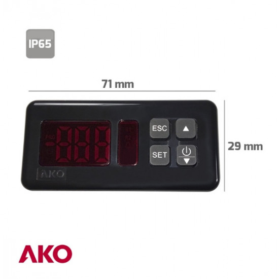 Controller D14726,4-20mA,up to 1000ºC,2 programmable outputs,230V,AKO... Controller D14726,4-20mA,up to 1000ºC,2 programmable outputs,230V,AKO...