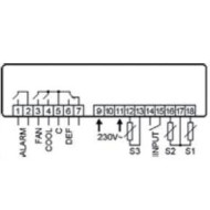 THERMOSTAT  RAIL ΑΚΟΤΙΜ - 23ΤΕ -50/+99,3 relay,230V,AKO