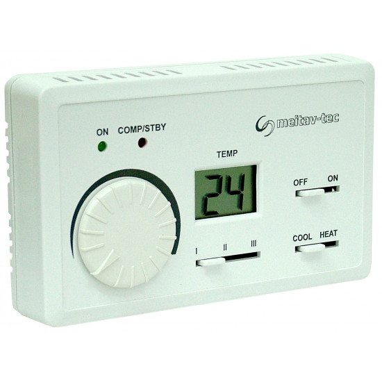 Wall mount A/C thermostat ,TED220/HC11/3S,LCD,HEAT-COOL,MEITAV Wall mount A/C thermostat ,TED220/HC11/3S,LCD,HEAT-COOL,MEITAV