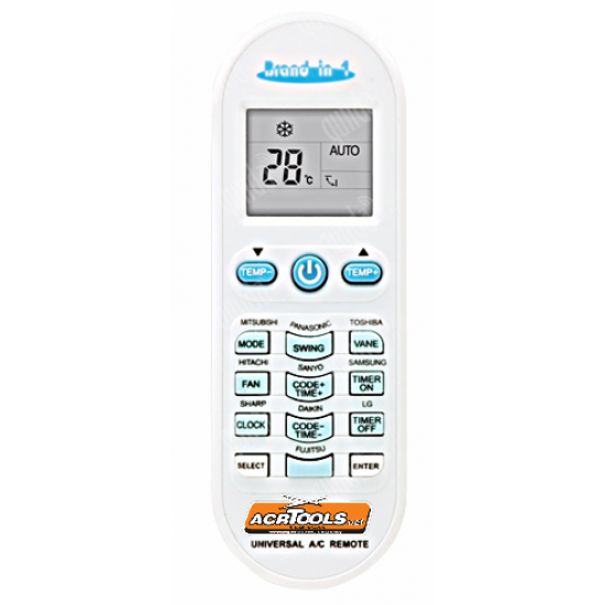 UNIVERSAL A/C REMOTE CONTROL,ACR-B02, Brand in 1,ACRTOOLS