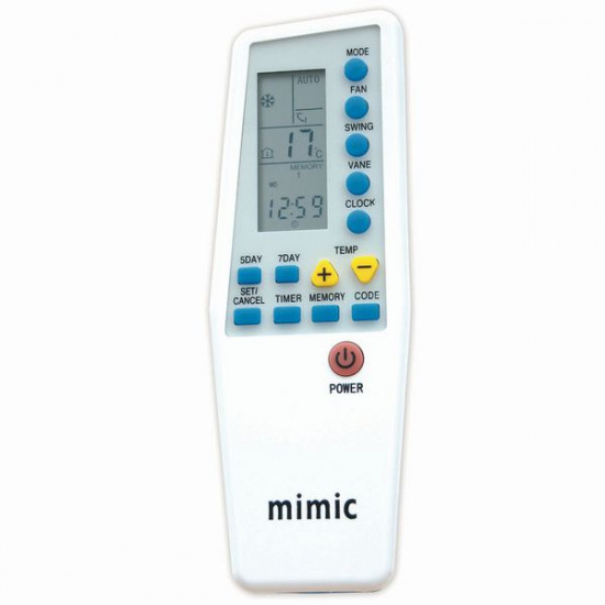 UNIVERSAL A/C REMOTE CONTROL "mimic" , ADVANCED engineering UNIVERSAL A/C REMOTE CONTROL "mimic" , ADVANCED engineering