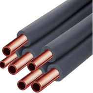 Rubber insulation, 6mm thickness, diameter 6mm, copper pipe 1/4 "