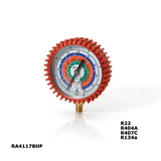 ANALOGUE GAUGE (RED) RA41178HP, R134a, R404A, R407C, R22 (C) ROBINAIR ANALOGUE GAUGE (RED) RA41178HP, R134a, R404A, R407C, R22 (C) ROBINAIR