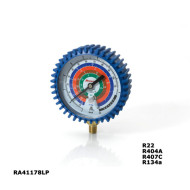 ANALOGUE GAUGE (BLUE) RA41178LP, R134a, R404A, R407C, R22 (C) ROBINAIR