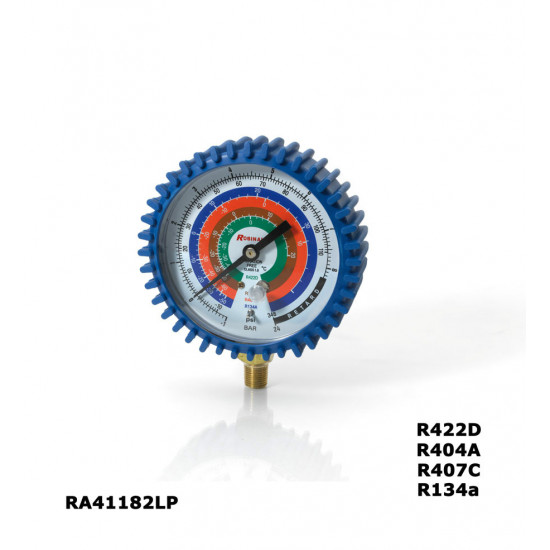 ANALOGUE GAUGE (BLUE) RA41182LP, R422D, R404A, R407C, R134a (C) ROBINAIR ANALOGUE GAUGE (BLUE) RA41182LP, R422D, R404A, R407C, R134a (C) ROBINAIR