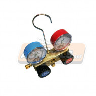 ΜΑΝΟΜΕΤΡΟΥ ΚΑΣΑ 2ΠΛH, ΑΛΟΥΜ., υγροδ. "Heavy duty", R410a, ACRTOOLS...