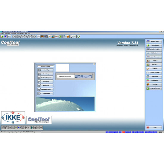 “CoolTool” software program, calculation, design, simulation & documentation of any refrigeration & air conditioning system