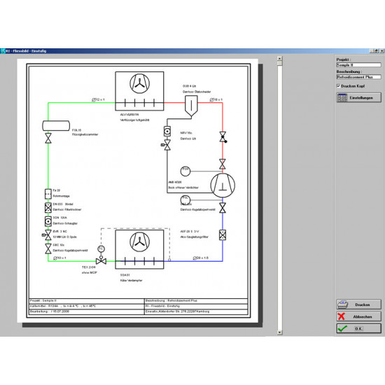 “CoolTool” software program, calculation, design, simulation & documentation of any refrigeration & air conditioning system