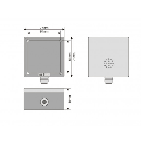 STATIONARY GAS SENSOR FOR R410a, 4-20mΑ, "MSR"