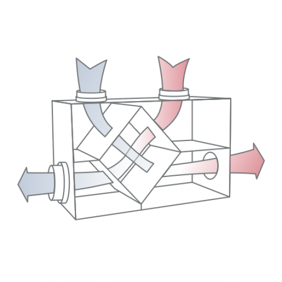 HEAT EXCHANGER, 60#30#50 (L*W*H), HRV1, GREENWOOD