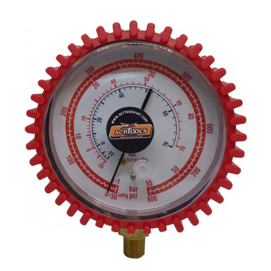 GAUGE HIGH Φ80, 800psi, R410, R32 ACRTOOLS GAUGE HIGH Φ80, 800psi, R410, R32 ACRTOOLS