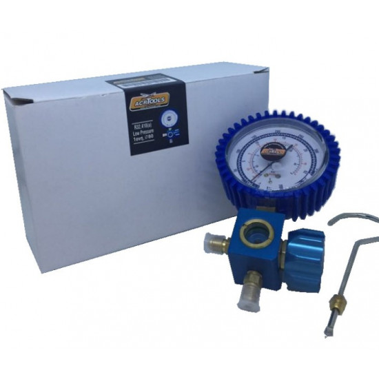 SERVICE MANIFOLD, SINGLE GAUGE, WITH LIQUID INDICATOR, "Heavy duty", R32/410a, ACRTOOLS SERVICE MANIFOLD, SINGLE GAUGE, WITH LIQUID INDICATOR, "Heavy duty", R32/410a, ACRTOOLS
