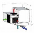 Ceiling mounting monoblock unit,  EMR type, KideRoof, Model EMR1015L1Ζ, 1 1/2hp, 220V, R404, Freezing "Kide"