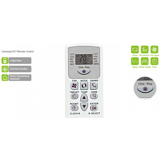 UNIVERSAL A/C REMOTE CONTROL,ACRe02,4000 in 1 , ACRTOOLS